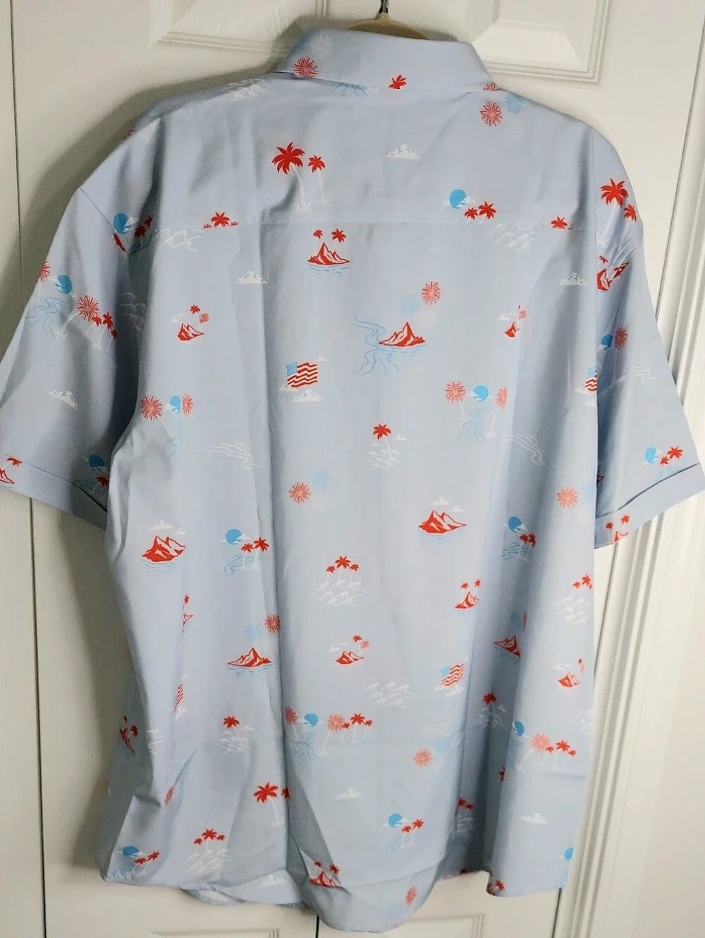 RSVLTS Shirt, Retro Theme, Red White Blue, Collar, Lightweight - Picture 10 of 10